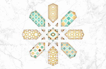 Moroccan poster. Arabic card, background, invitation, postcard. Moroccan tile. Marble. Arabian Ornament. Printable poster. Scrapbooking