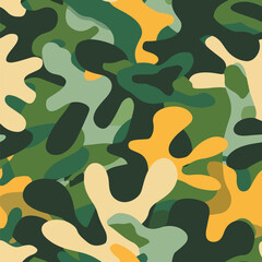camouflage seamless military pattern isolated background design 