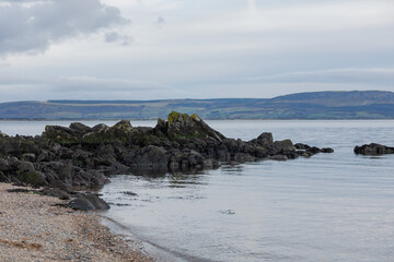 Fototapeta na wymiar Northern Ireland Coastal Views: Atlantic Ocean Stock Photos