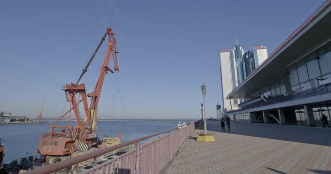 Odessa, Ukraine. Port of Odessa. Industrial activities.