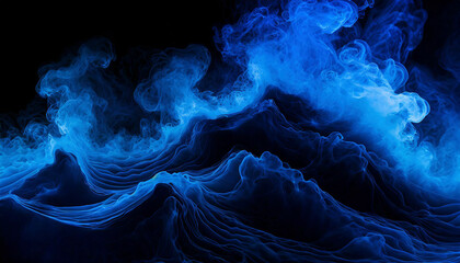 Obraz premium blue smoke background