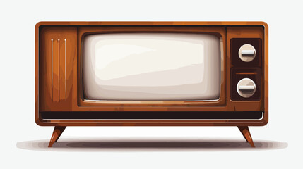 The frame in the style of the old TV.