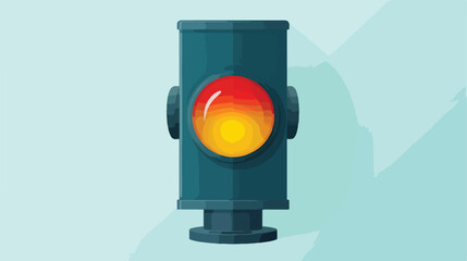 Traffic light. Single flat icon on white background