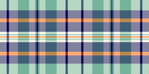 Pyjamas tartan vector textile, garment seamless fabric texture. Day pattern background plaid check in old lace and indigo colors. - obrazy, fototapety, plakaty