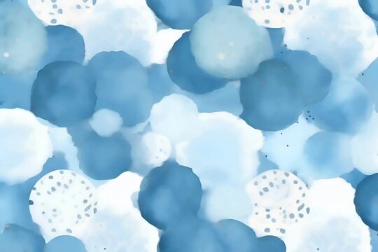 design wallpaper nursery or shower baby birthday boys texture background spots leopard or dalmatian watercolor cute pattern fabric doodle dot polka kidult drawn hand playful seamless blue tranquil