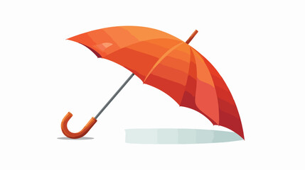 Umbrella icon flat.  flat vector isolated on white