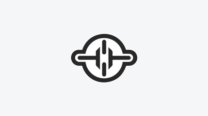 Link flat icon. Thin line signs for design logo