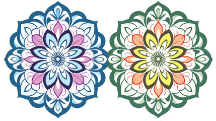 Fototapeta na wymiar Mandalas Round for coloring Book. Decorative orname
