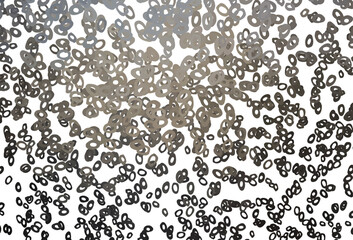 Dark Black vector pattern with spheres.
