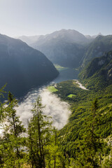 Königsee von der Archenkanzel, Nationalpark Berchtesgaden, Berchtesgadener Land, Bayern,...