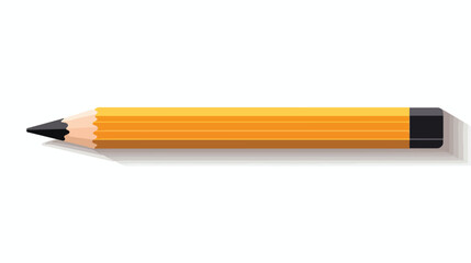 Pixel art pencil icon isolated on white background