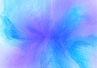 Fototapeta na wymiar Abstract watercolor background in purple blue colors 