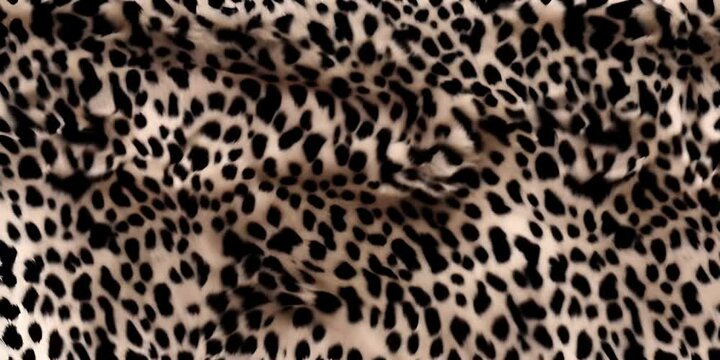 rendering 3d texture background fashion coat fur or rug print animal pile long cozy white and black realistic pattern spots cat calico or cow dalmatian leopard cheetah small fluffy soft seamless