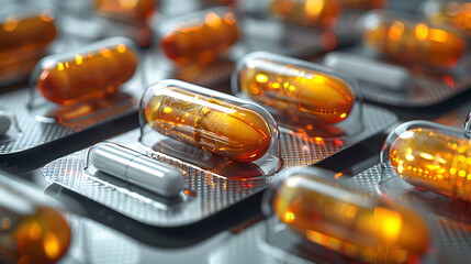 pharmaceutical products, tablets, tablets, dietary supplements in blister packaging
