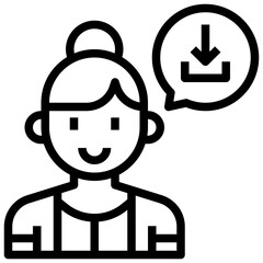DOWNLOAD,profile,interface,avatar,user,woman.svg