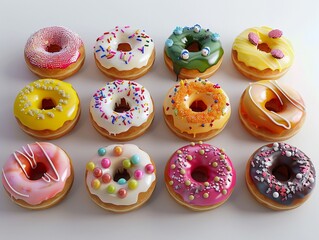 High-tech donut shop 3D printers producing exotic flavors and shapes on demand
