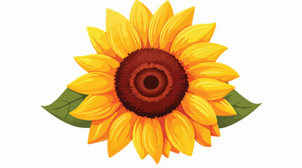 Sunflower vector editable eps flat vector 