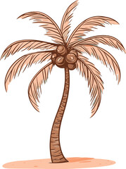 Palm Tree Vector Illustration SVG Free Nature's Splendor