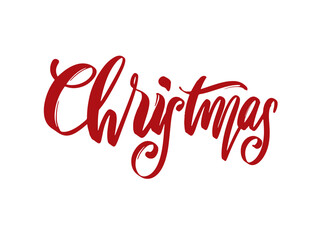 Creative Christmas typography text on the white background 
