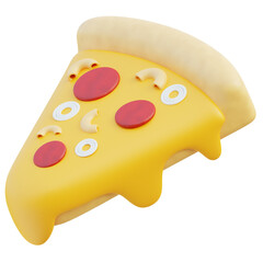 Delicious 3D Pizza Food