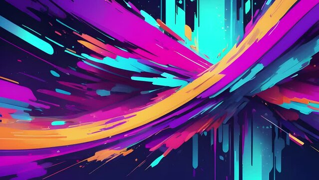 vivid color abstract lines backgrounds in motion 