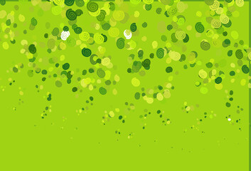 Light Green vector pattern with bent ribbons.