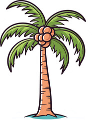 Tropical Tapestry Intricate Palm Tree Vector Design