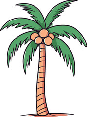 Tropical Tapestry Tapestry Palm Tree Vector Illustration