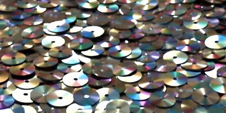 rendering 3d pattern background or backdrop concept media film or music technology computer 2000s and 90s retro roms cd or dvds cds discs compact vintage of stack or pile scattered seamless
