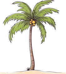 Tropical Tapestry Tapestry Palm Tree Vector Illustration