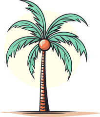 Palms in Paradise Mesmerizing Vector Illustration