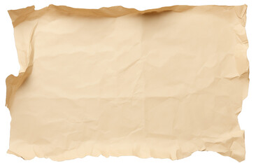 Obraz premium Vintage crumpled paper textured background. Generative AI 