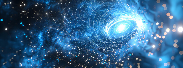 Obraz premium Galactic Gateway: Star Portal Network