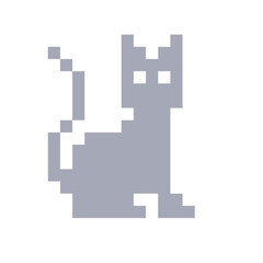 Cat pixel icon - 757148539