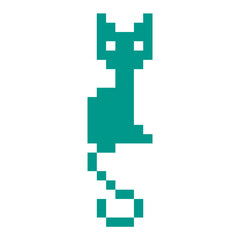 Cat pixel icon - 757148557