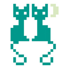 Cat pixel icon - 757148584