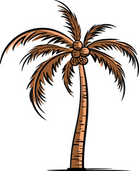 Exotic Shadows Palm Tree Vector Elements Bundle