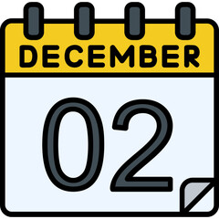 2 December Vector Icon Design