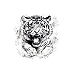 Tiger logo. tiger head vector illustration