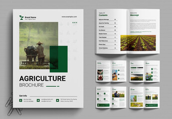 Agriculture Brochure Template Design