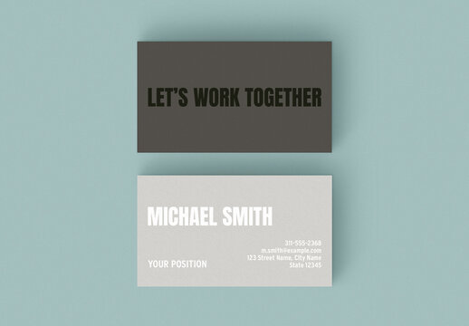 Minimal Business Card Layout