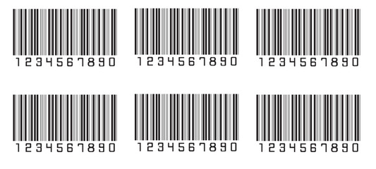 Bar code isolated on white background. Vector
