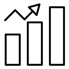 Vector Design Efficiency Chart Icon Style