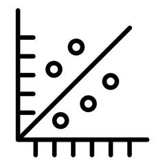 Vector Design Scatter Plot Icon Style