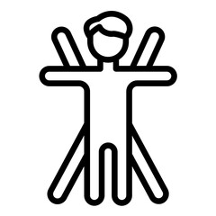 Vector Design Ergonomics Icon Style