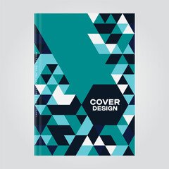 Fototapeta premium Cover design for presentations and advertising, creative layout of booklet cover, catalog, flyer, fashionable background for text and photo