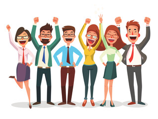  A team celebrates reaching a sales target highlighting the importance of teamwork and individual contributions to achieving goals. (Sales team celebration) 