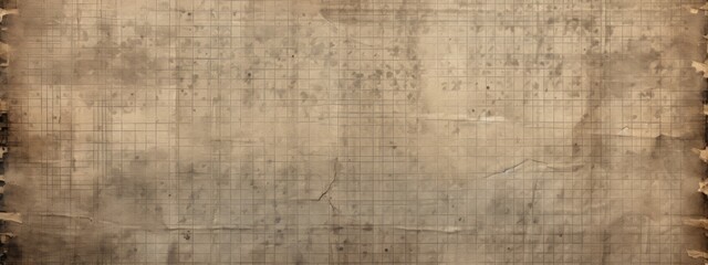 Old paper like graph paper Highly detailed, dark muted color, dark brown.