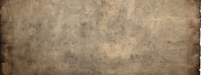 Naklejka premium Old paper like graph paper Highly detailed, dark muted color, dark brown.