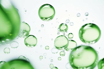 green splashing glass splashes against white background